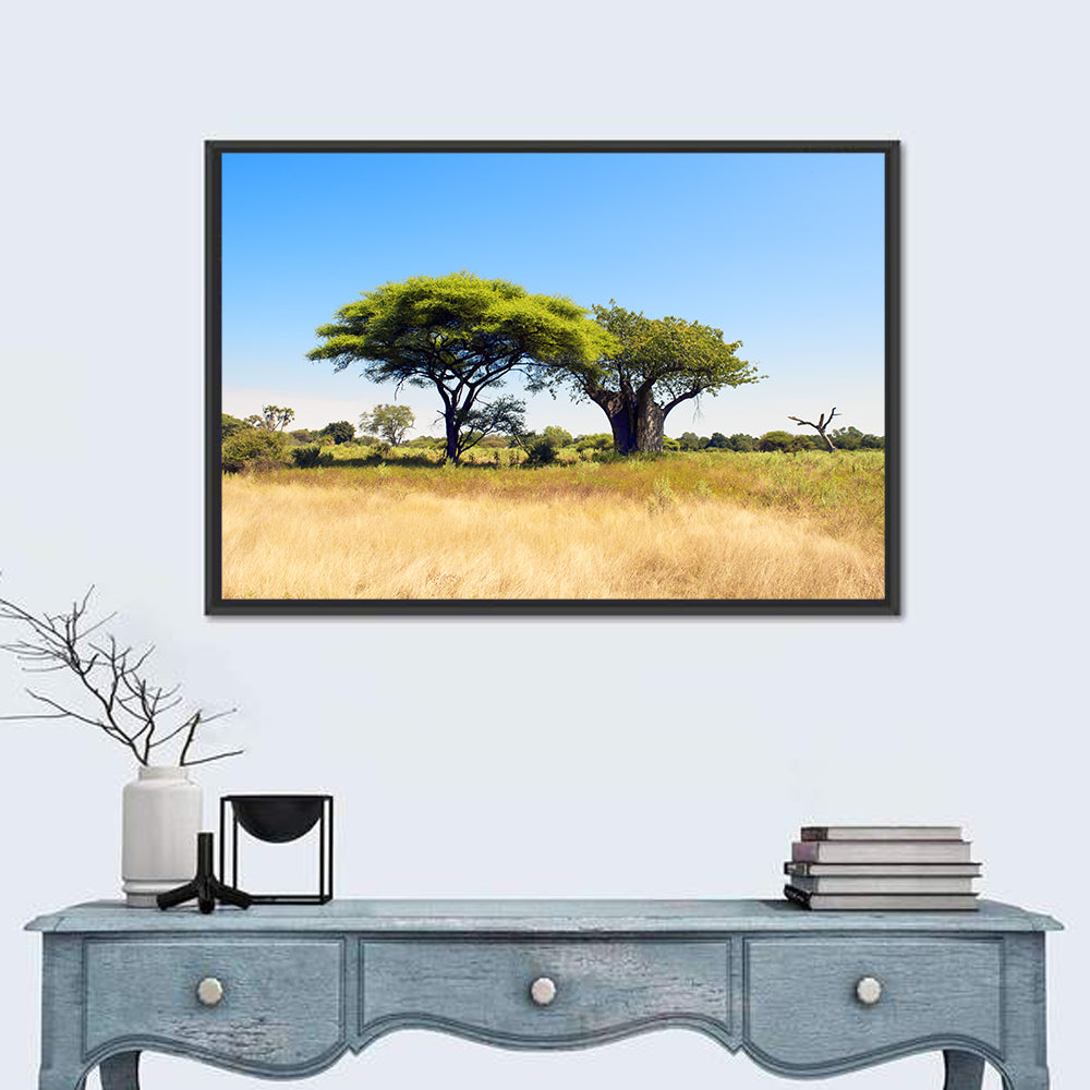 Acacia and Baobab Trees Wall Art