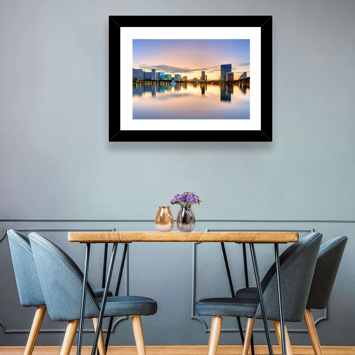 Orlando Skyline at Dusk Wall Art