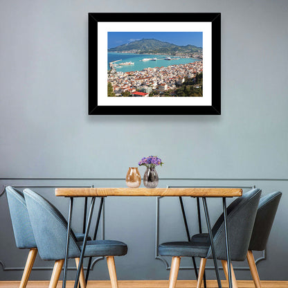 Zakynthos Harbor View Wall Art