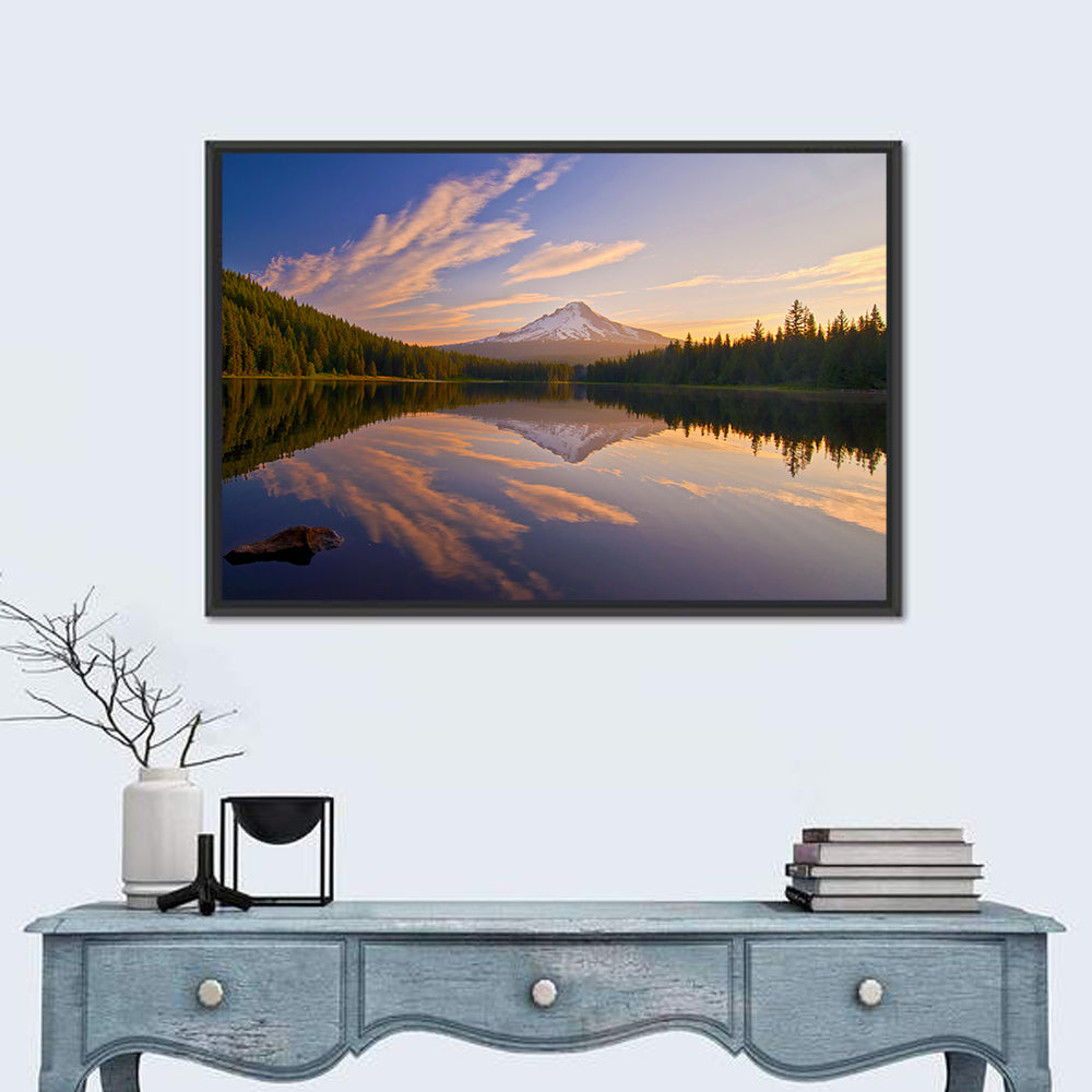 Mount Hood Reflection at Trillium Lake Wall Art