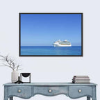 Cruise Ship in Open Sea Wall Art