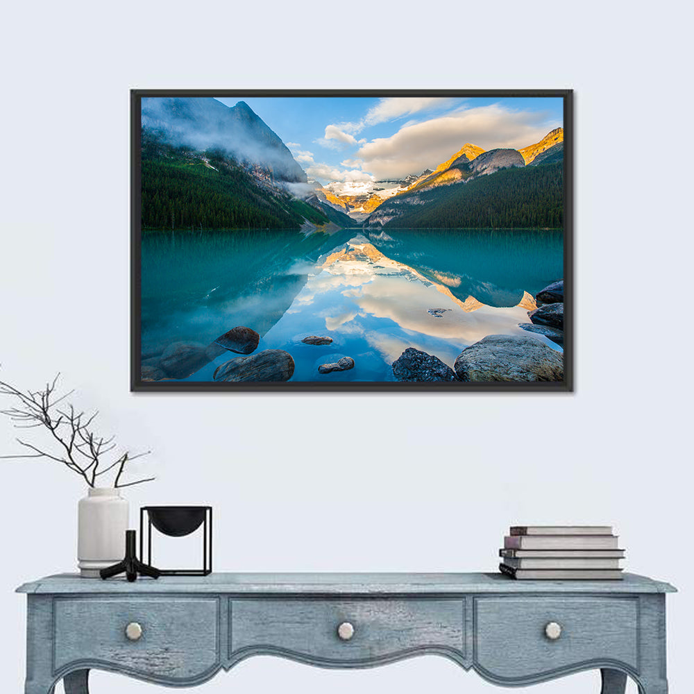 Lake Louise Sunrise Reflection Wall Art