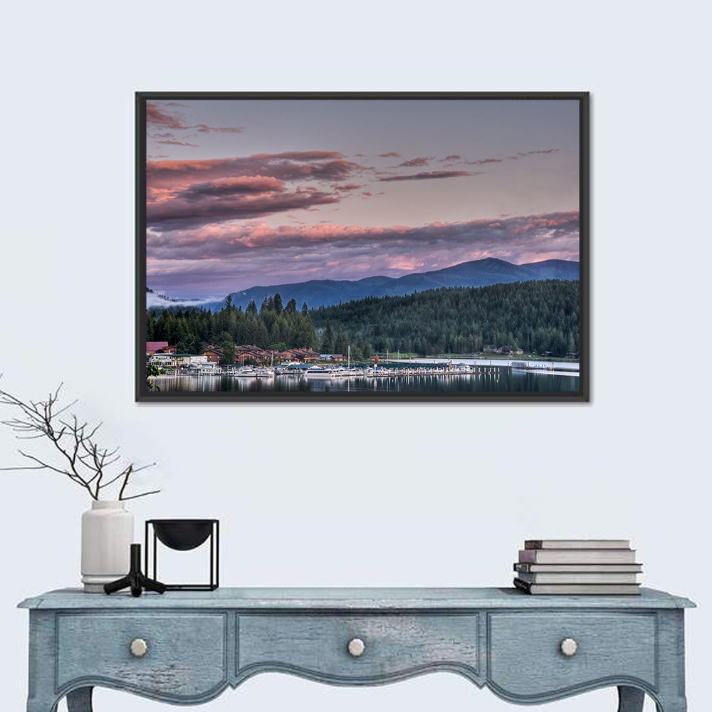 Lake Pend Oreille Twilight Reflection Wall Art