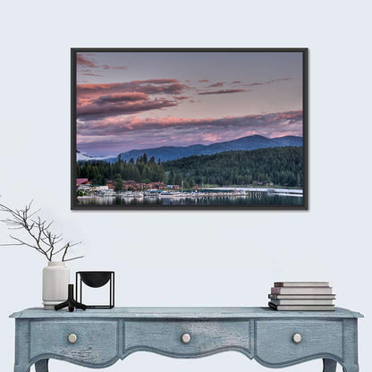 Lake Pend Oreille Twilight Reflection Wall Art