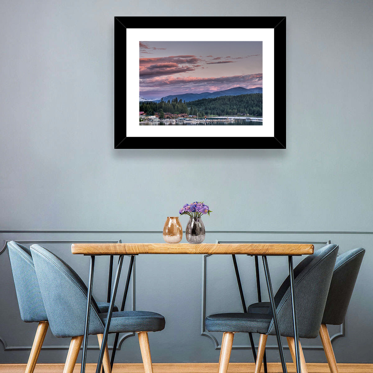 Lake Pend Oreille Twilight Reflection Wall Art