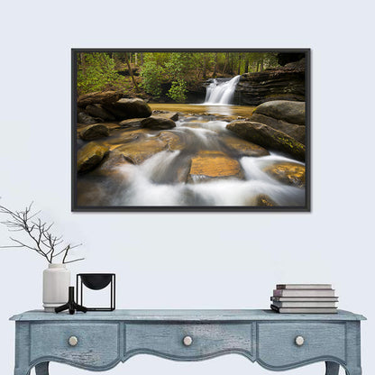 South Carolina Forest Waterfall Wall Art