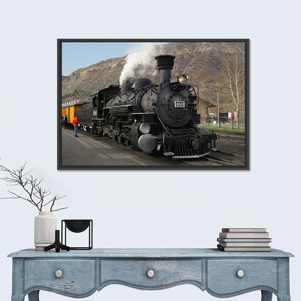 Durango Steam Locomotive No. 480 Wall Art in a room, landscape