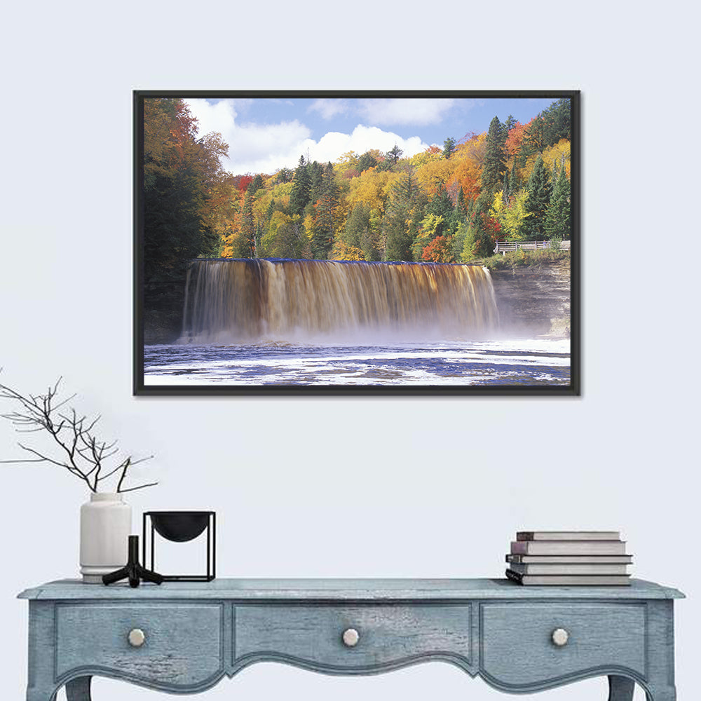 Tahquamenon Falls Autumn Waterfall Wall Art