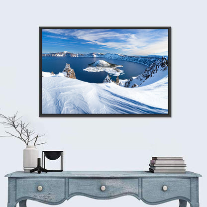 Crater Lake with Wizard Island Wall Art
