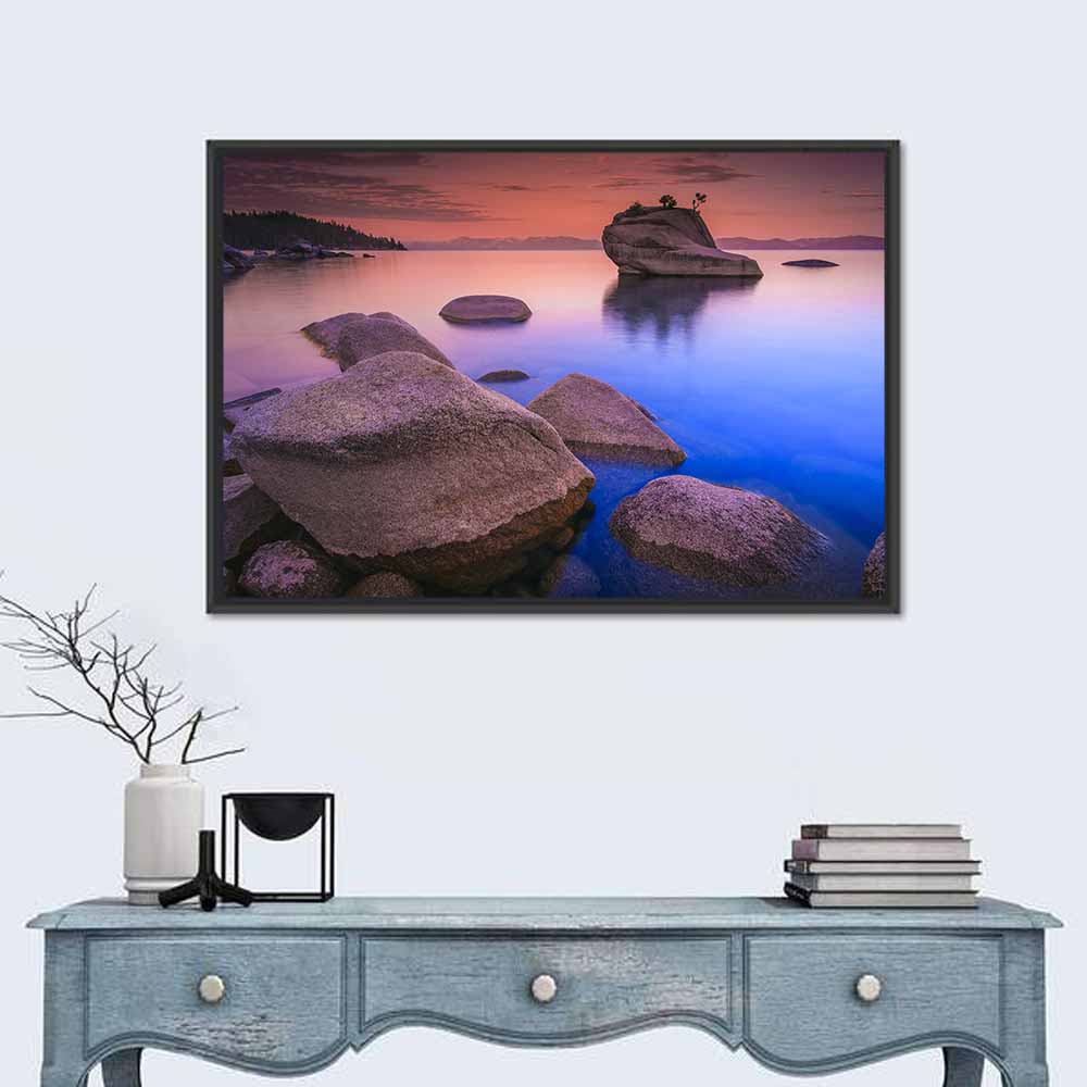 Lake Tahoe Dusk Reflection Wall Art