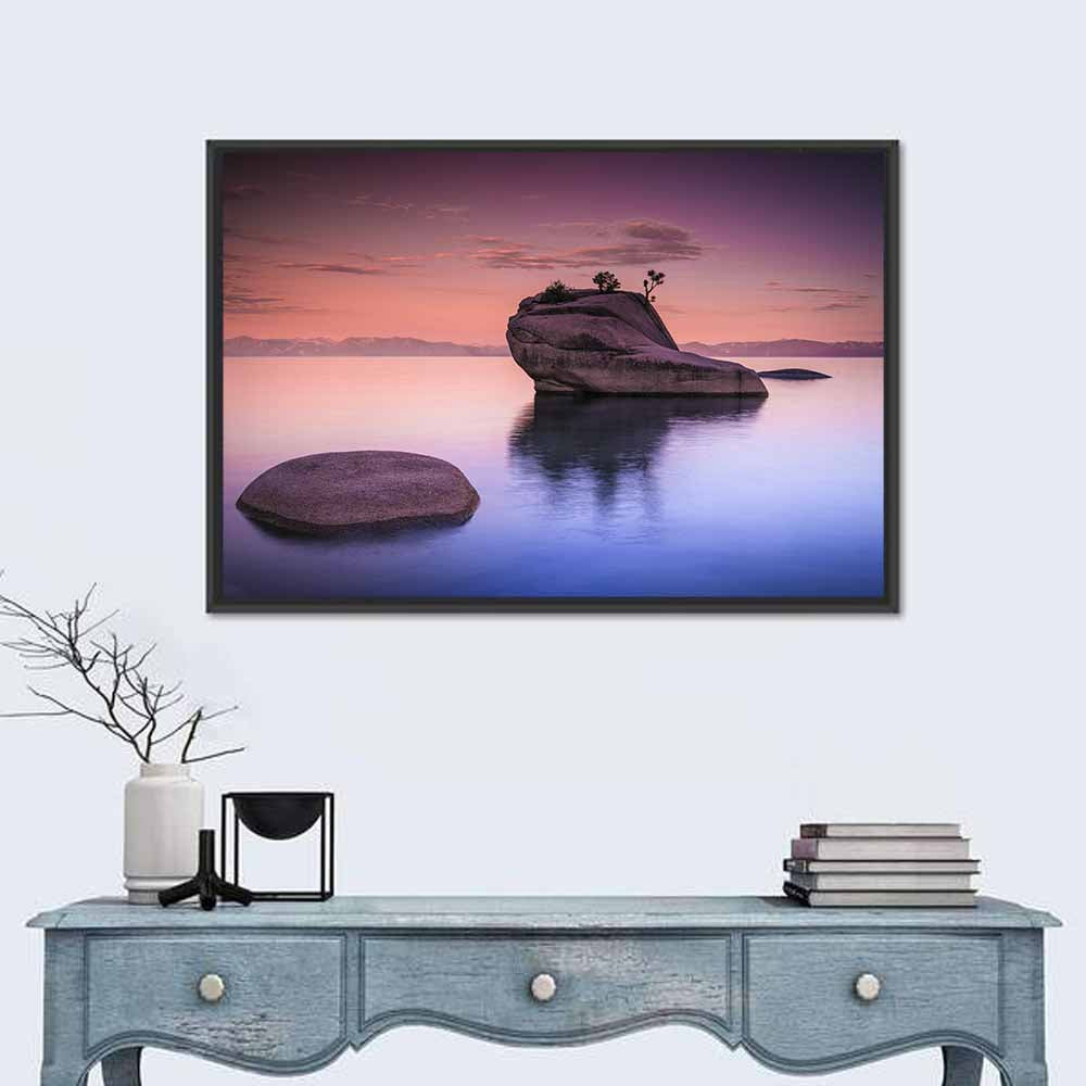Bonsai Rock Sunrise Lake Tahoe Wall Art