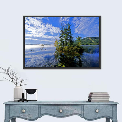 Misty Maine Lake Wall Art