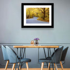 Winding Road Through Autumn Foliage Wall Art