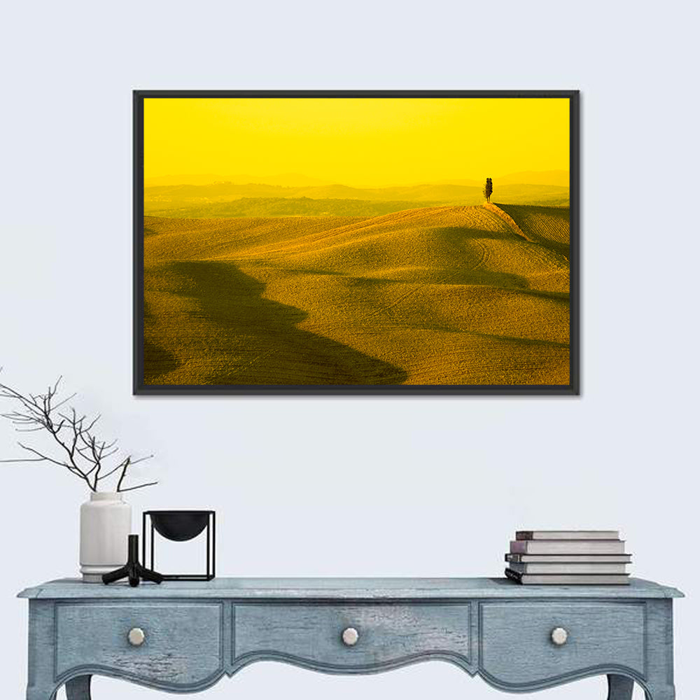 Cypress on Tuscan Hills Wall Art