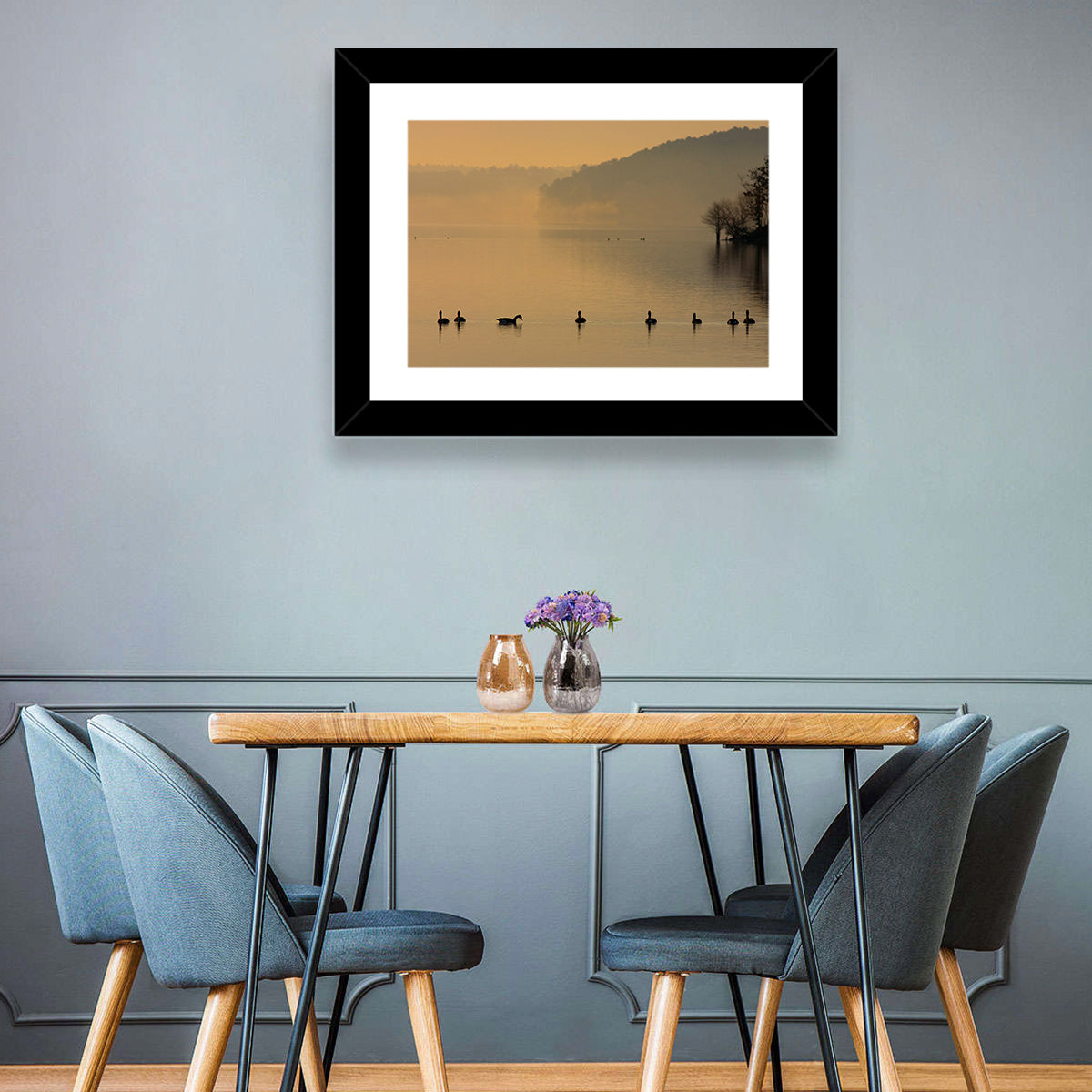 Lake Degray Geese Silhouette Wall Art