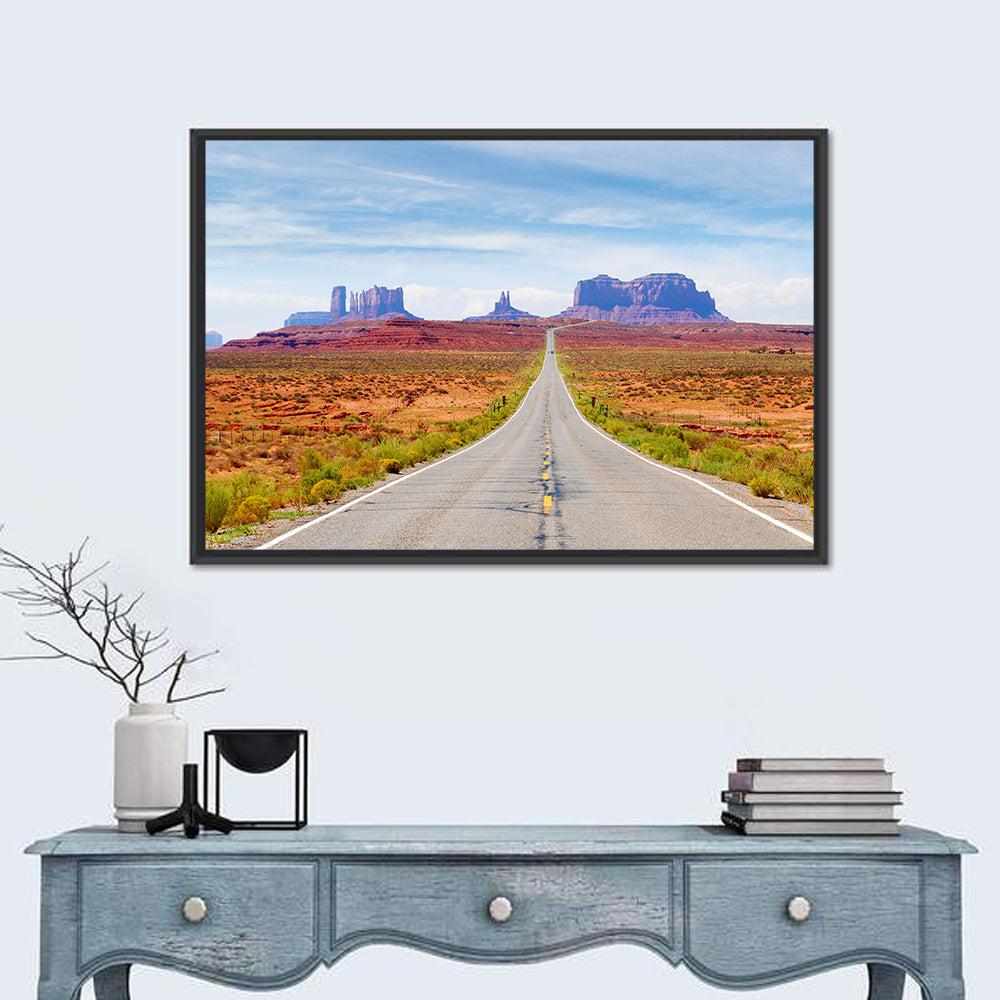 Highway 163 Into Monument Valley Wall Art