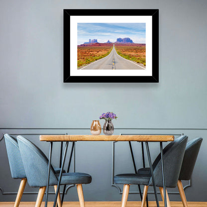 Highway 163 Into Monument Valley Wall Art