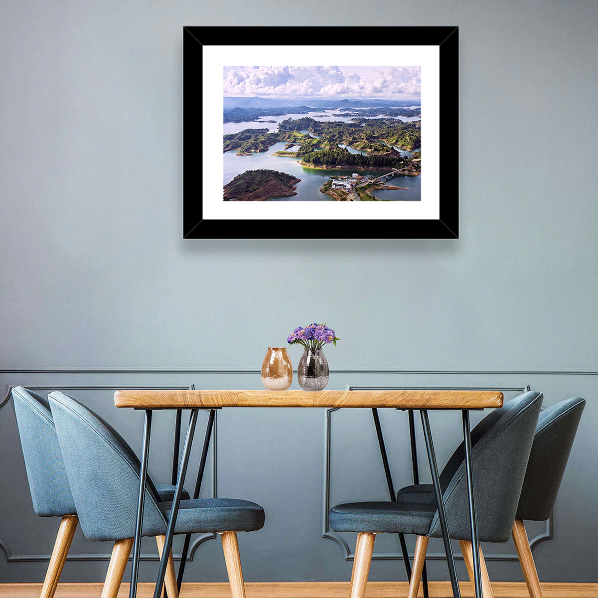 Guatapé Reservoir Aerial View Wall Art