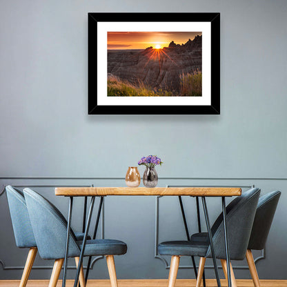 Badlands National Park Sunset Wall Art