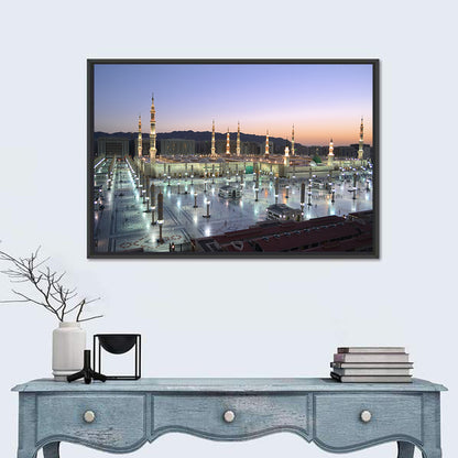 Nabawi Mosque at Dusk, Medina Wall Art