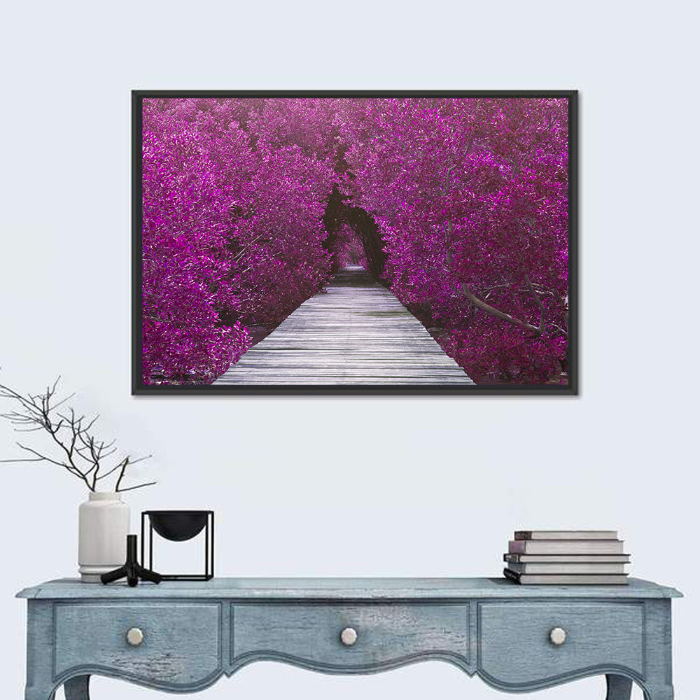 Magenta Mangrove Pathway Wall Art