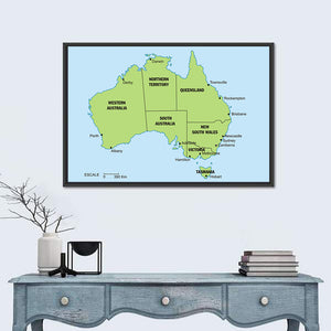 Australia Map Wall Art