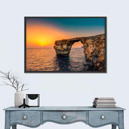 Azure Window Sunset, Dwejra Wall Art
