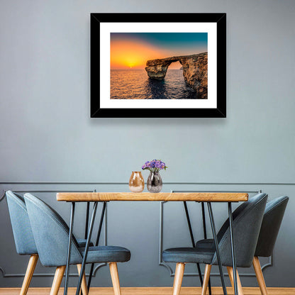 Azure Window Sunset, Dwejra Wall Art