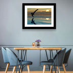 Bald Eagle Sunset Reflection Wall Art