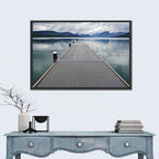 Lake Mcdonald Wooden Dock Wall Art