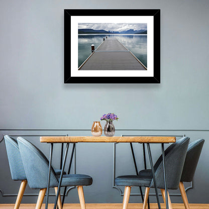 Lake Mcdonald Wooden Dock Wall Art