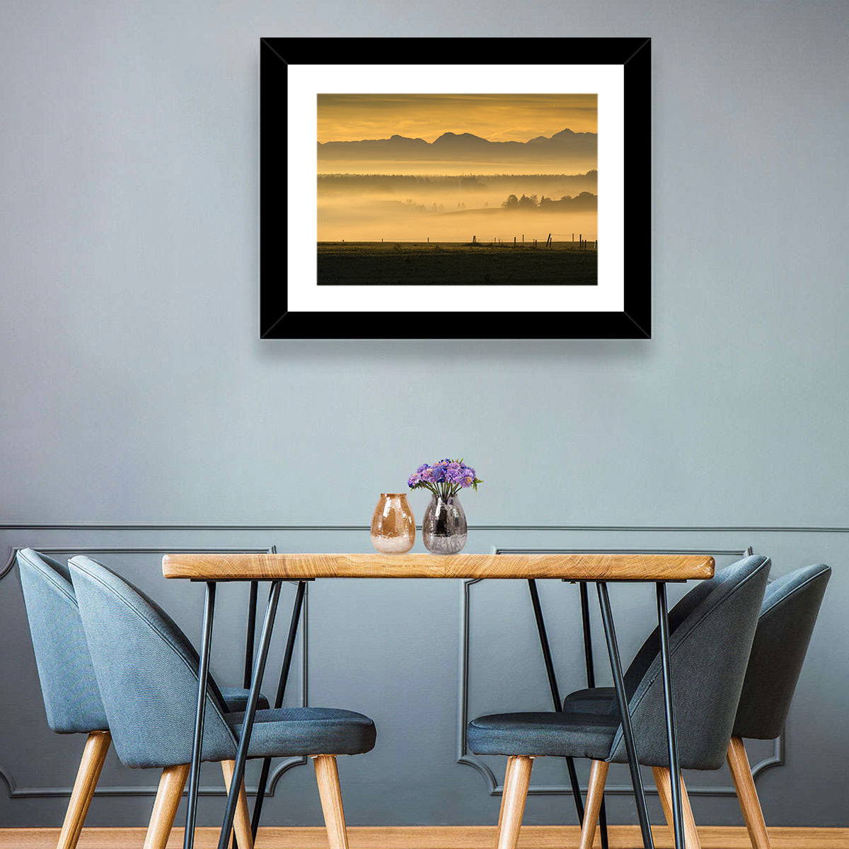 Bavarian Alps Morning Haze Wall Art