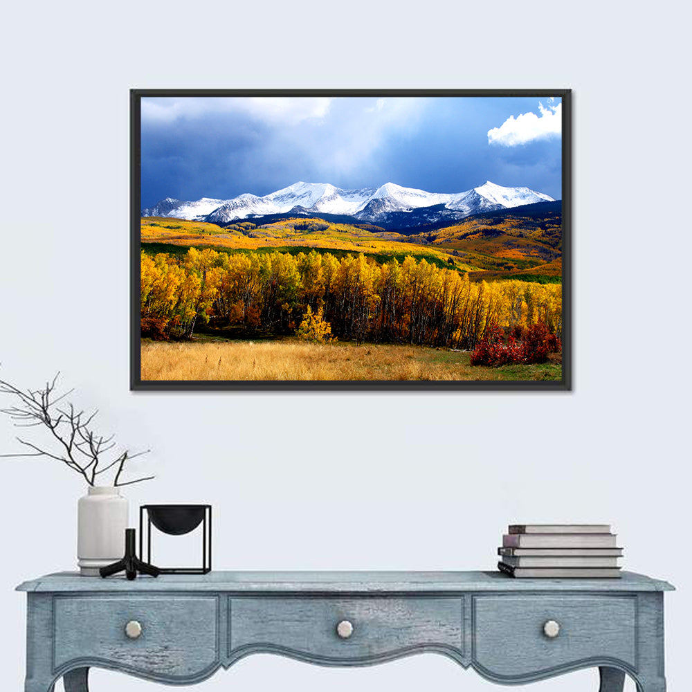 Crested Butte Autumn Mountains Wall Art