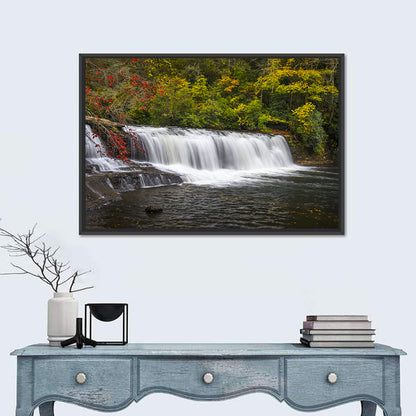 Dupont State Forest Autumn Waterfall Stream Wall Art