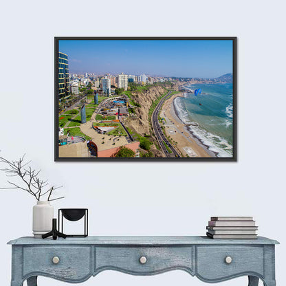 Miraflores Park Coastline Wall Art