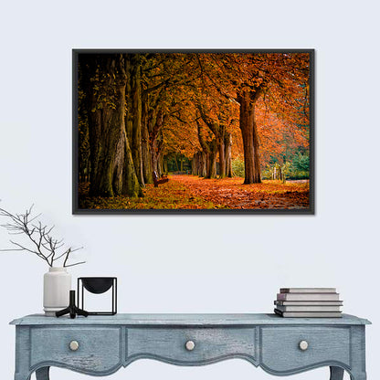 Autumn Forest Pathway Wall Art