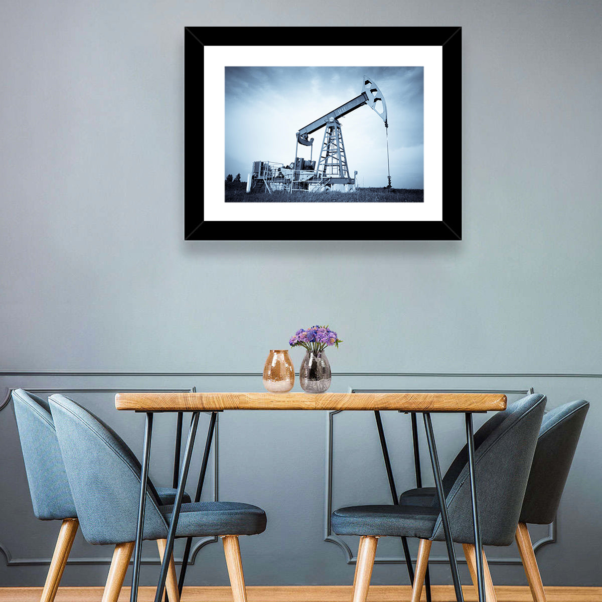 Oil Pump Jack 1211 Wall Art
