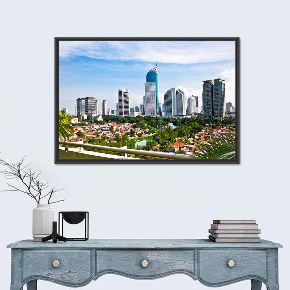 Jakarta Skyline with Wisma 46 Wall Art