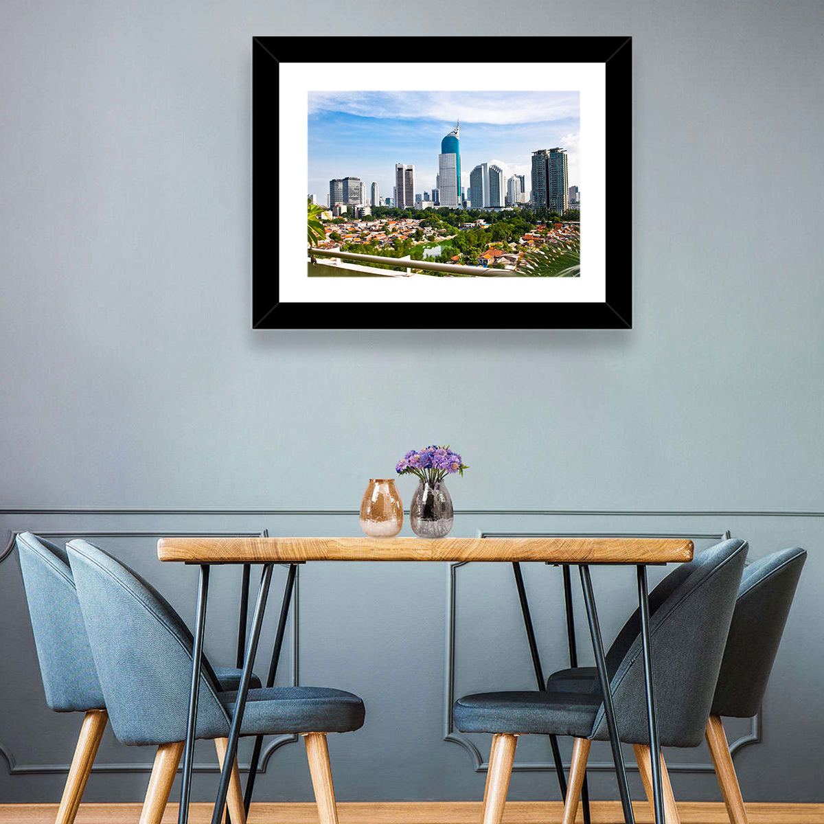 Jakarta Skyline with Wisma 46 Wall Art