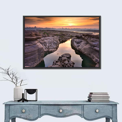 Sam Phan Bok Sunrise River Canyon Wall Art