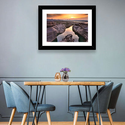 Sam Phan Bok Sunrise River Canyon Wall Art