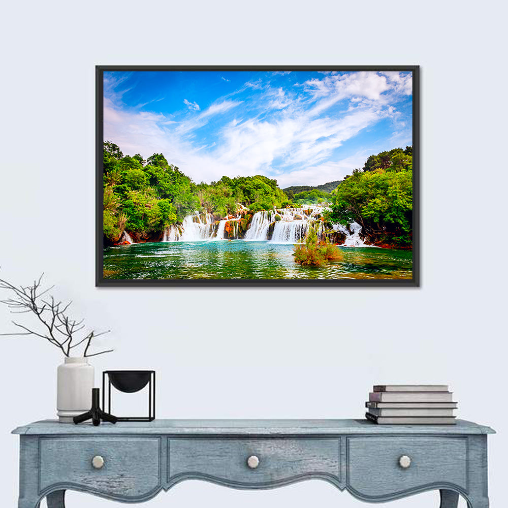 Skradinski Buk Waterfall, Krka Wall Art in a room, landscape