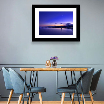 Lake Balaton Twilight Pier Wall Art