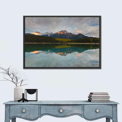 Patricia Lake Golden Hour Reflection Wall Art