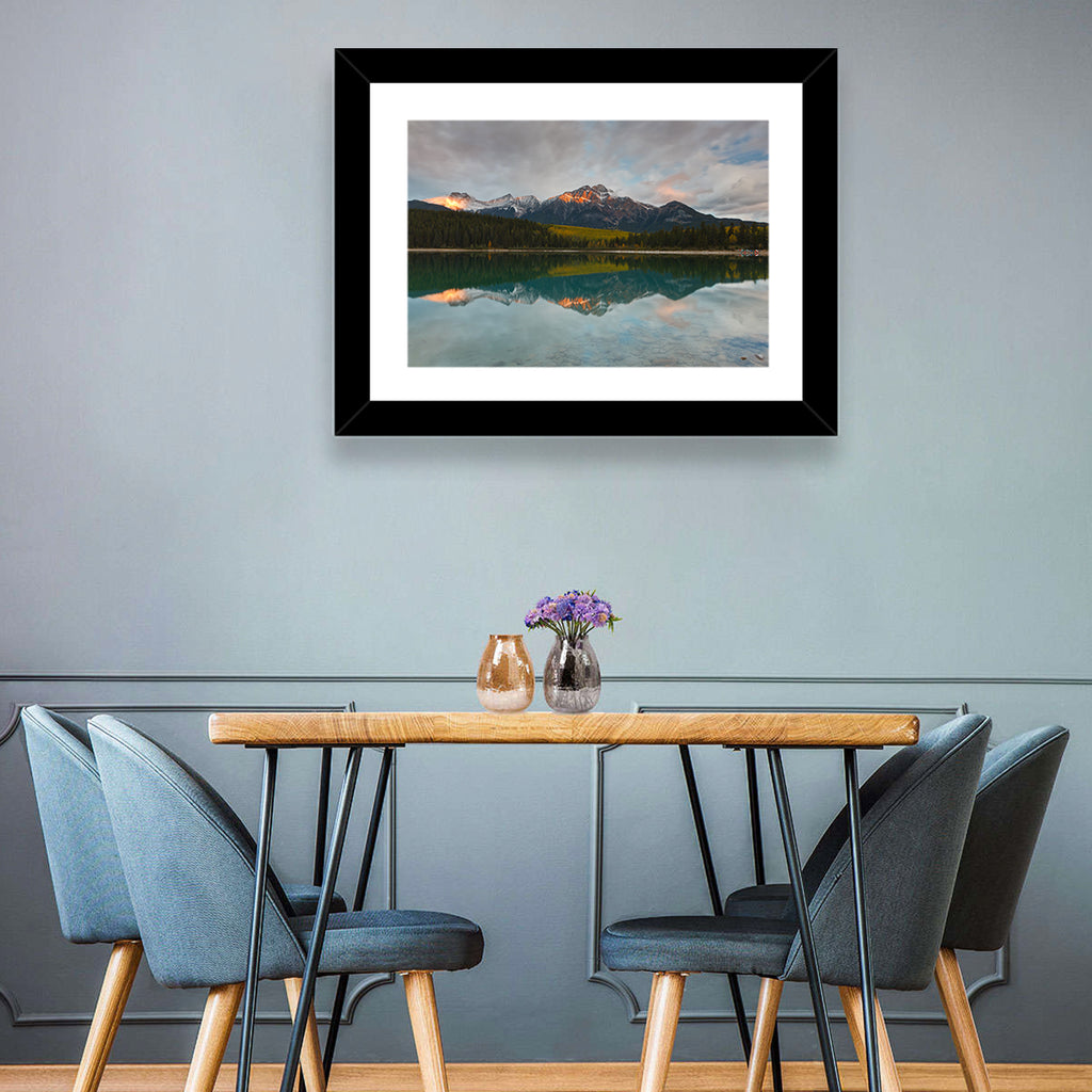 Patricia Lake Golden Hour Reflection Wall Art