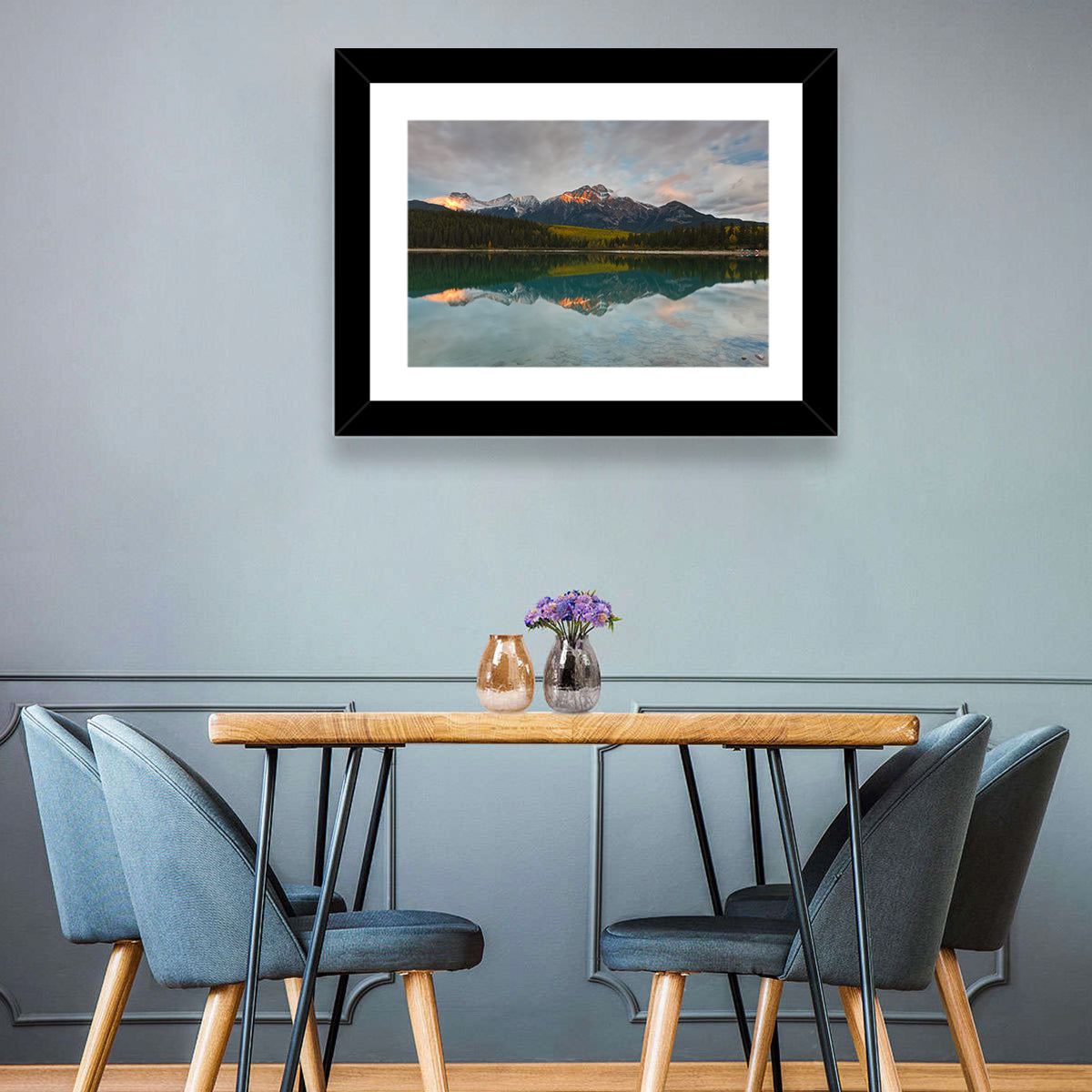 Patricia Lake Golden Hour Reflection Wall Art