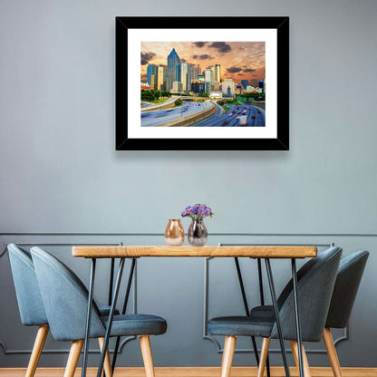 Atlanta Downtown Skyline Wall Art