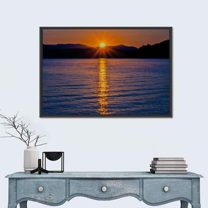 Lake Jocassee Golden Sunrise Wall Art