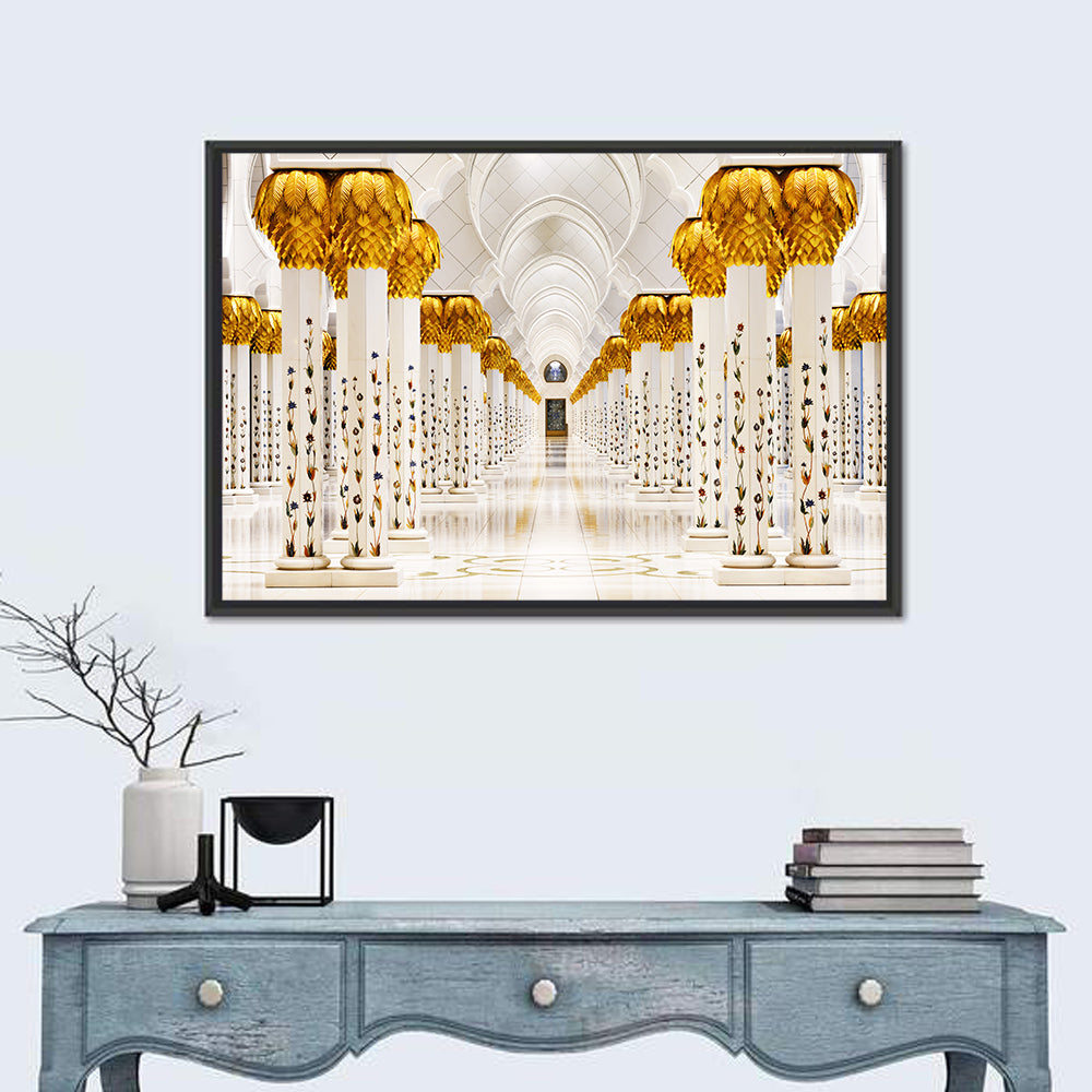 Sheikh Zayed Grand Mosque Colonnade Wall Art