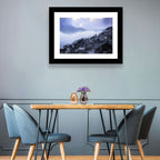 Misty Hillside Town Wall Art